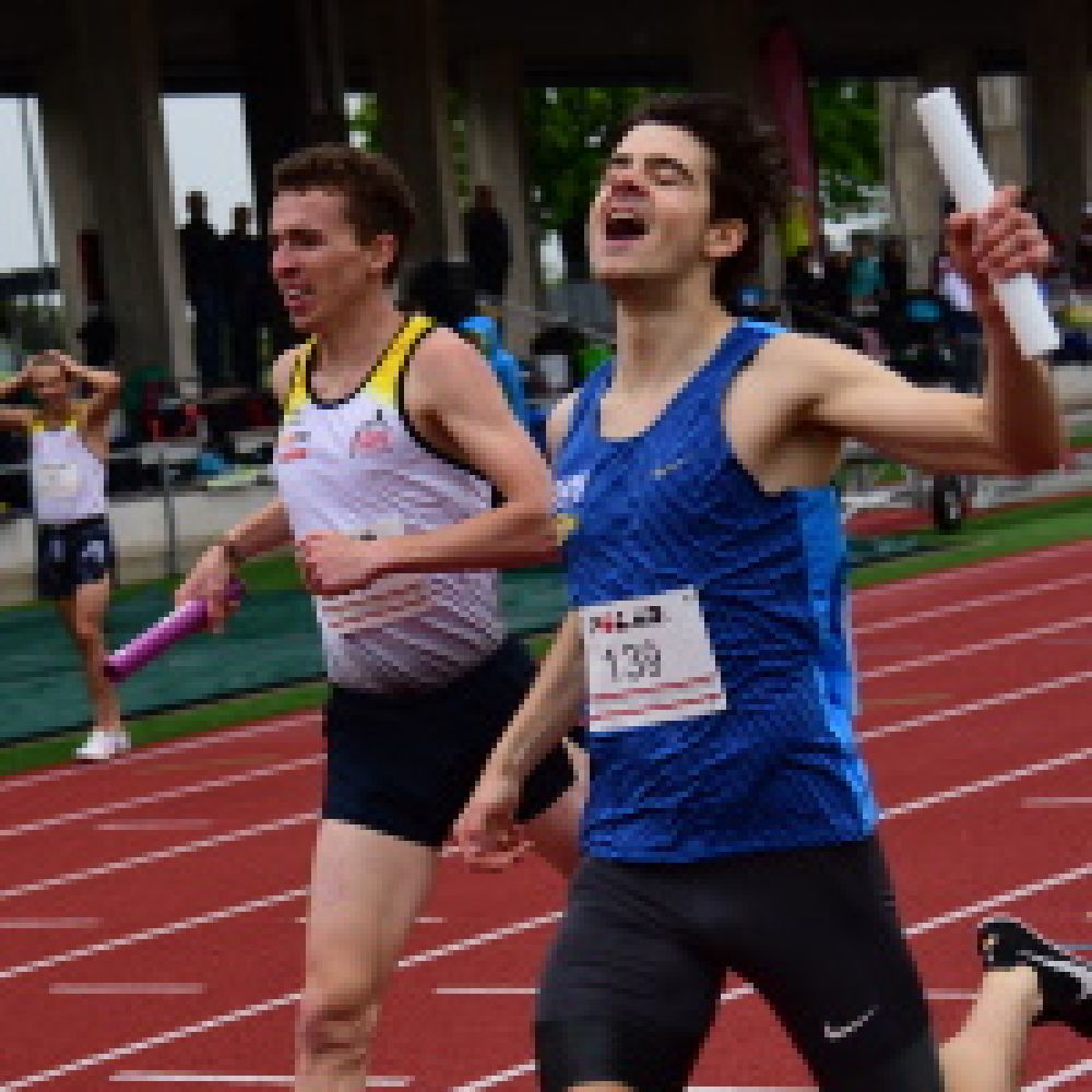 Zieleinlauf 3x1000m Männer